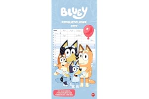 Bluey Familienplaner 2027: Wandkalender für Familien mit fünf Spalten für maximale Terminübersicht. Planungsinstrument für Bl