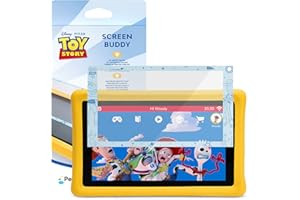 Pebble Gear Toy Story 4 Screen Buddy - Pellicola salvaschermo in vetro temperato antigraffio con tablet Toy Story 4 Design 7 "per bambini