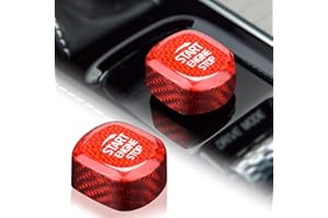 KUNGKIC Włącznik start-stop silnika z włókna węglowego Carbon Fiber Engine Start Button akcesoria do Volvo XC60 XC90 S60 S90 V60 V90 akcesoria do wnętrz 2015 2016 2017 2018 2019 2020 2021 2022