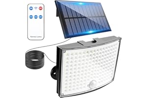 A.bigwhale Solarlampen für Außen mit Bewegungsmelder, 168 LED Solar Wandleuchte für Außen, IP65 Wasserdichte Solarleuchte Aussen, 3 Modi Solar LED Lampen Strahler für Garten