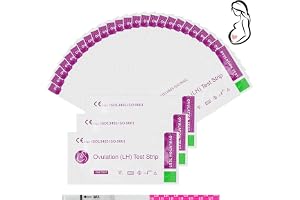 AYBUY 25 Ägglossningstestremsor, Ägglossningstestremsor med känslighet 25 miu/ml (B, 25 × Ägglossningstestremsor)