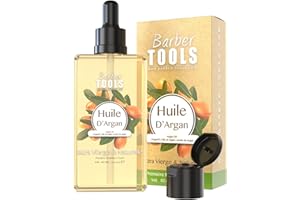 BARBER TOOLS OLIO DI ARGAN | 100% Puro, Naturale & Spremuto a Freddo | Viso, Corpo, Capelli, Barba, Unghie | Olio di Argan | (80 ml)