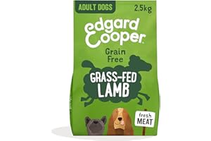 Edgard & Cooper Nourriture sèche sans céréales pour Chien Adulte - Viande fraîche, Riche en protéines et ingrédients naturels (Agneau, 2,5 kg)