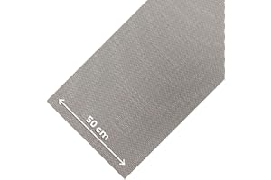 OLIVO TAPPETI OLIVO.shop ROTOLO LOTUS BIG Tappeto cucina a metro, passatoia antiscivolo e antimacchia, tappeto effetto rattan, passatoia pvc cucina, su misura (Beige, 50x240 cm)