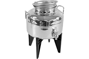 MOTORGERÄTE FISCHER Fischer Kellereitechnik Edelstahl-Kannen (Kanne 3-100L mit/ohne Kugelhahn) (5 Liter mit Auslaufhahn)