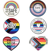 Niet-binaire Pride Mushroom Emaille Pin in Enby LGBT