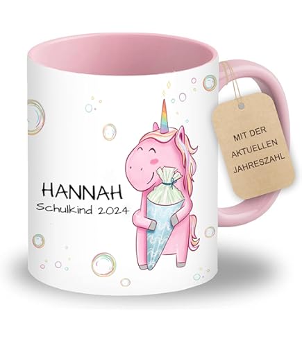 Personalisiert Tasse Mit Namen 'Kerstin' – Motiv Color Paint, 200 Ml, Spülmaschinenfest, Weiß