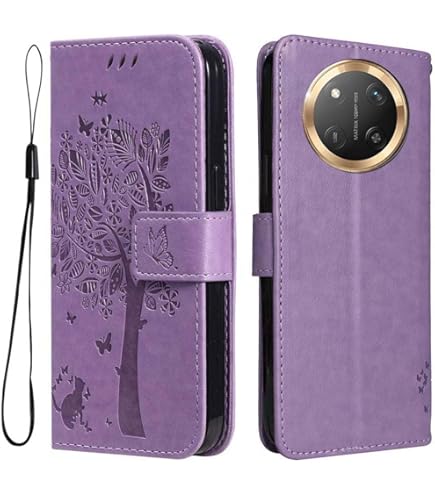 GOKEN Leather Folio Case For Honor 90 Lite, Magnetic Closure Full Protection Book Style Wallet Flip Cover With Kickstand And Card Slots Pu Tpu Case Phone Shell Black Price In Dubai Uae 211016947 - View #10