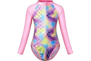 Berich Swimming Costume Girls One Piece Swimsuit Girls Swimwear UV Protection Rash Guard Kids Swimming Suit Bathing Suit