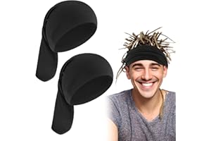 ABEILLO Lot de 2 bonnets élastiques pour dreadlocks longs pour cheveux entiers, hommes et femmes