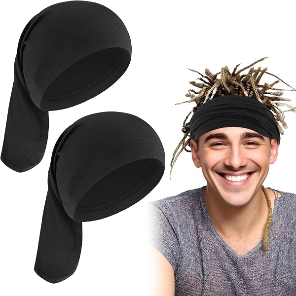 Titan Dreadlock-Kappe Für Herren – Aus Baumwolle/Spandex, Mit Offenem Rücken