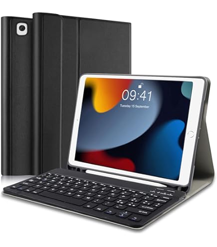 JADEMALL Custodia Tastiera per iPad Air 5/4 Generazione 10.9 2022/2020, iPad Pro 11 4/3/2/1 Gen Italiano QWERTY Tastiera Bluetooth Rimovibile Custodia con Supporto Pencil, Nero