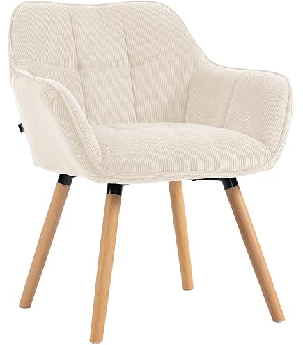 Poltroncina Utrecht CLP In Tessuto Grigio Scuro | Sedia Con Braccioli In Legno, Stile Rétro Chic, Carico Max 150kg - 3