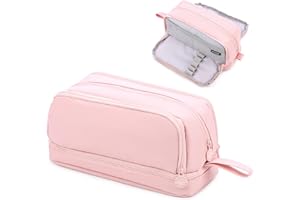 Sofore Federmäppchen Große Mädchen mit 3+1 Fächer Große KapazitätJungen Mäppchen Federtasche Teenager Federtasche Groß Stiftemäppchen Geeignet Pencil Case Für Kinder Erwachsene Schule,Rosa