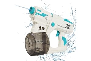 XJSGS Electric Water Guns for Adults and Children, 500CC Large Capacity Water Gun for Water Fight Game with Family Friends,Spray Water Gun Toy for Summer Swimming Pool Beach Party(green)