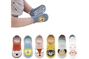 YANWANG Baby Anti-Slip Ankle Skarpety Cute Cartoon Grips Skarpety Dla Niemowląt Maluch Chłopcy Dziewczyny 5/6 Para
