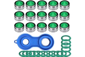 Gebildet Mousseur Robinet Economiseur d'Eau M24 15pcs Embout Brise Jet Robinet Cuisine Matériel +1pc Aérateur Robinet Universel pour Mitigeur d'Evier de Cuisine et de Lavabo de Salle de Bain