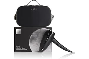 ghd - Sèche-cheveux ghd Flight+ - Sèche-cheveux de voyage (Noir) - Vanity inclus - Pliable et double voltage - 78% de la puissance d'un sèche-cheveux classique - Idéal pour tous types de cheveux