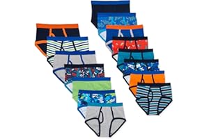 Label Cutters Boys 10 Pack Briefs Underwear Cotton 10 11 12 13 14 15 16 17 Years Mix Packs New