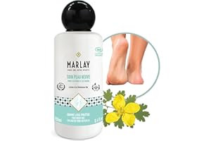 Marlay Cosmetics - Soin Peau Neuve 250 ml - Lotion Pieds Secs et Abimés à la Chélidoine Bio - 99% Origine Naturelle - Soigne Callosités, Cuticules, Cors & Crevasses - Végan - Fabriqué en France