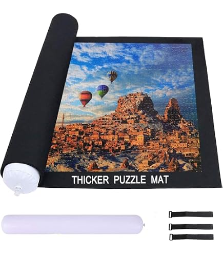 Diset 01012 Puzzle & Roll - Tappetino Per Conservare Puzzle Da 500 A 2000 Pezzi, Arrotolabile, Misura 52,5 X 22 X 11 Cm