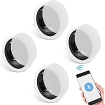 VEVOR Altoparlanti Da Soffitto Bluetooth 150W - 2 Pezzi Incasso 6.5 Pollici Per Casa, Cucina, Esterno
