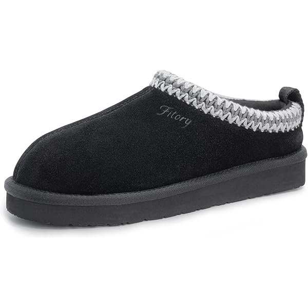 Mishansha Dames gesloten pantoffels warme pantoffels winter antislip slippers, zwart, 37 EU