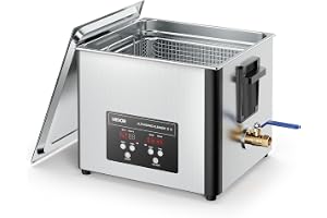 VEVOR 15 l ultraljudsrengörare, professionell ultraljudsrengöringsmaskin med rengöringskorg och digital display, 240 W rostfr