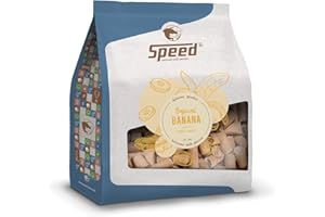 SPEED HORSECARE WITH PASSION EST. 1963 Speed Delicious speedies Banana, Pferdeleckerli mit Bananengeschmack, tropisch-fruchtiger Snack für jedes Pferd, Beste Zutaten, einfach praktisch (5 kg)