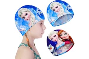 OASHRAJ 2 Stück Badekappe Kinder, Badekappe für Kinder Jungen und Mädchen, Swimming Cap Kinder, Geeignet für Jungen und Mädchen im Alter von 3–6 Jahren