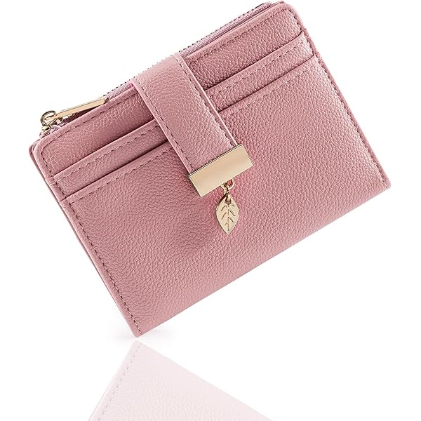 Accessoire Mode Vin Rouge Portefeuille Femme REETEE En Cuir PU - Petit Porte -Monnaie Avec 10 Porte-Cartes Et Bracelet Porte Monnaie Homme