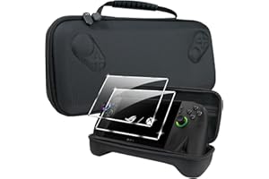 Lemxiee Accessories for Rog Xbox Ally X & Rog Xbox Ally Case + [2 Pack] Tempered Glass for Rog Xbox Ally X & Rog Xbox Ally Screen Protector Protection Travel case Handbag