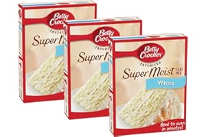 THE BRAMBLE BAY Betty Crocker Favorites - Mix di torte bianche super umide, confezione da 3 x 432 g