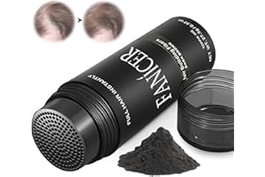 YOLONCE Hair Fiber,Fibras Capilares 27.5g,Llena y engrosa su Cabello,Densificador de Cabello,Cabello completo en segundos,Negro.