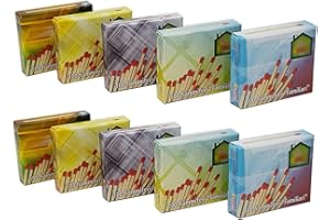 TOSEND Scatola di fiammiferi familiari da 100 Pezzi cadauno - Made in Italy (10 Confezione)