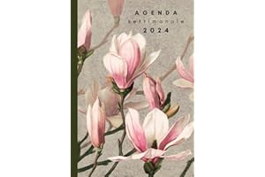 Agenda Settimanale 2024: Planner Giornaliero Intervallo Orario 7:00 - 20:00 Vista Verticale a Colonne - 1 Settimana su 2 Pagine -12 Mesi - Calendario Anni 2024 e 2025 - Agenda Annuale per Appuntamenti