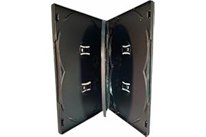 DRAGONTRADING Dragon Trading Lot de 10 boîtiers pour 6 DVD Noir 14 mm