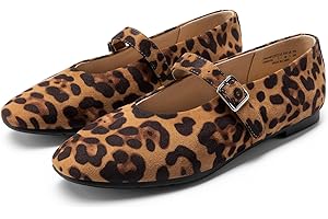 DREAM PAIRS Mary Jane Ballerine con Punta Tonda da Donna Eleganti Comode e Casual Slip-on Scarpe con Fibbia