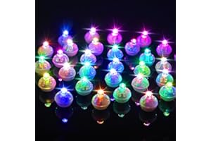 AUAUY LED Balloon Lights, Pack of 30 Mini LED Balloon Lights, Colourful Round, LED Balloon Flashing Party Lights, Suitable for Birthday, Wedding, Christmas, Carnival, Bar Club Decoration