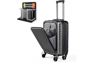 ARTREE Maleta de Cabina 52x35x20cm,ABS Material Trolley Rígida Expandible, con Ruedas giratorias Desmontables,Cerradura combinación,Ideal como Equipaje de Mano para Iberia, Vueling o Easyjet
