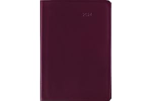 ‎ALPHA EDITION Taschenkalender Buch PVC rot 2024 - Büro-Kalender 8x11,5 cm - 1 Woche 2 Seiten - 144 Seiten - Notiz-Heft - Alpha Edition