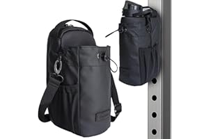 Baglück® Sac de sport magnétique avec porte-bouteille – Sac à bandoulière universel pour homme et femme, idéal pour la gym, les loisirs et les voyages, Noir , Taille unique
