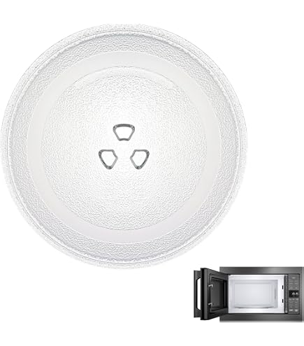 Mikrowellen-Glasdrehteller Ersatz – 245 Mm Durchmesser, Mit Ring & Halterung