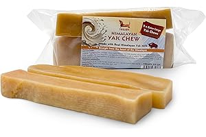 Treaby Himalayan Yak Milk Chews – Extra Large Dental Sticks for Dogs & Puppies (2 Pack, 131–150g, 15cm) | Long-Lasting Natural Dog Treats | Grain-Free, Protein-Rich & Healthy Chews for Dental Support