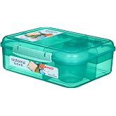 Sistema LUNCH Bento Lunch Box | Yogurt Fruit Container | 1.65L | BPA Free | Assorted Colors (Varies with Packaging) | 1 Pack