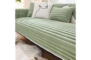 YWQJL Samt Sofabezug Sofaschoner rutschfest 1 2 3 4 Sitzer,l Form Sofaüberwurf,Sofa Überzug Ecksofa Pets Dog Couch Überzug Couch Überzug Sofa Überwurf (#11, 110x210cm)