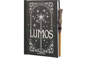Grupo Erik: Quaderno Harry Potter Lumos Maxima | Quaderno A5 con copertina che si illumina e Penna Bacchetta, Segnalibro, Tasca espandibile, 192 pagine 100 g/m², Harry Potter Gadget
