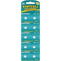 5x CR927 3V Lithium Knopfzellen - EASTCELL, 30 MAh, Auf Blisterkarte