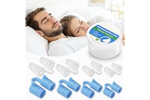 YALISITE Dilatateur Nasal Dispositif, Ecarteur Nasal Anti Ronflement Efficace, Anti Ronflement Pince-Nez, Deux Types de Doux et Dur, 4 Tailles Chacun (Blanc + Bleu)