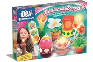 Clementoni | L’Atelier Des Bougies – Kit Bougies Enfant À Faire Soi-Même 8 À 12 Ans | Activité Créative Maison | Loisir Créatif Éducatif | DIY Cadeau Fille | Atelier Cosmétique Ludique